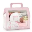 zestaw dekoracji its a girl rozowy partydeco 1kpl