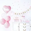 zestaw dekoracji its a girl rozowy partydeco 1kpl