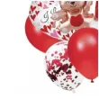 zestaw dekoracji na walentynki rocznice wesele balony serca i misie 9 elementow