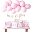 zestaw dekoracji party kotek rozowy partydeco 55 szt