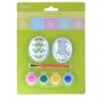 zestaw do zdobienia jajek szablony i farbki mix arpex