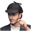 zestaw dodatkow do stroju detektywa na karnawal sherlock holmes cosplay czapka lupa fajka