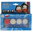 zestaw farbek kibica bialo czerwone polska