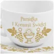 zestaw filizanka ze spodkiem komunia kisc bgtech 190 ml
