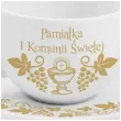 zestaw filizanka ze spodkiem komunia kisc bgtech 220 ml