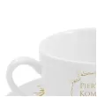 zestaw filizanka ze spodkiem komunia ornament bgtech 220 ml