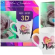 zestaw kubek kartka 3d super mama bgtech 300 ml