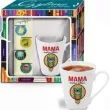 zestaw kubek mama madra glowa bgtech 300 ml