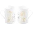 zestaw kubkow para mloda bialo zloty bgtech 290 ml