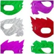 zestaw maski karnawalowe holo mix godan 6 szt