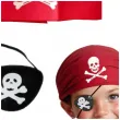 zestaw pirat chusta opaska kolczyk partytino 3 szt