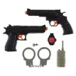 zestaw policjanta 2 pistolety i krotkofalowka godan