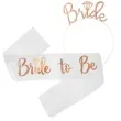 zestaw szarfa z opaska bride to be godan