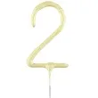 zimne ognie cyfra 2 zlota wondercandle 18 cm