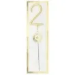 zimne ognie cyfra 2 zlota wondercandle 18 cm