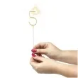 zimne ognie cyfra 5 zlota wondercandle 18 cm