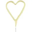 zimne ognie serce zlota wondercandle 18 cm