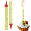 zlota fontanna raca na tort weselny urodzinowy 12 cm 2 szt godan