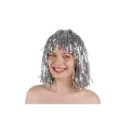 zlota peruka na karnawal i sylwestra dodatek do stroju na nowy rok bob blyszczaca cosplay
