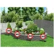 znak ogrodowy 40 traffic birthday folat 26 cm