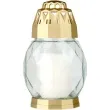 znicz lampion classic zloty transparentny bolsius 11x18 5cm