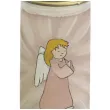 znicz rozowy aniolek bolsius 6 5x17 cm