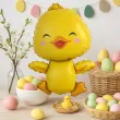 zolty balon foliowy wielkanocny kurczaczek dekoracja na hel