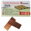zszywki biurowe classic 24 6 miedziane titanum 1000 szt